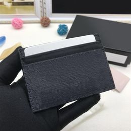 2020 New Top quality designer card bag with box Luxury Genuine Leather women and Mens Classic letter Card Holder 10x7cm 451277 Fre249s