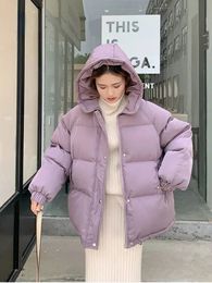 Women's Down Parkas 2023 Women Short Jacket Winter Thick Hooded Cotton Padded Coats Female Korean Loose Puffer Ladies Oversize Outwear 231030