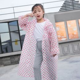 Rain Gear Household Merchandises Children's Polka Dot Cute Hiking Onepiece Poncho Travel Raincoat Wind and Protection 231031