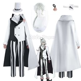 Bungou Bungo Stray Season 4 Nikolai Gogol Cosplay Costume Cloak Uniform Wig Anime Hunter Dogs Decay of the Angel Outfit