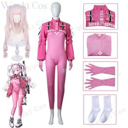 NIKKE the Goddess of Victory Alice Costume Pink Wig Full Set Jumpsuit Nikke Cosplay Game Party Costumes