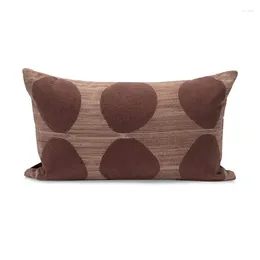 Pillow Geometric Cotton Linen Cover Beige Decorative Texture For Living Room Bedroom Sofa Pillowcases 30x50cm