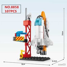 Blocks Creative Aviation Manned Building Blocks Space Astronaut Figure DIY Bricks Model Toys for Kids Christmas Gift R231031