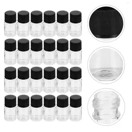 Dinnerware Sets 50 Pcs Container Liquid Sample Bottle Travel Small Glass Containers The Pet Essential Oil Plastic Bottles Screw Caps