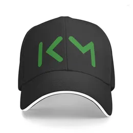 Berets Custom Green KM Mbappe Football Soccer Baseball Cap Men Women Breathable Dad Hat Streetwear