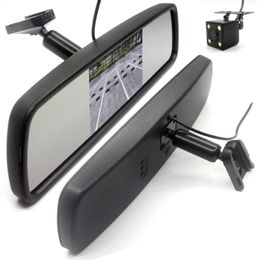 Night Vision Car Rear View Camera 4.3 Inch Interior Mirror Monitor System Kit With Special Bracket Mount