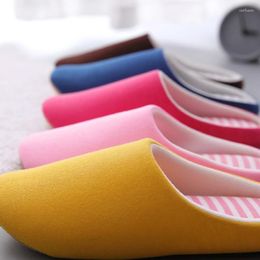 Slippers 2023 Spring Women's With Low Heel Suede Flat Bottom Simple Fashion Shoes Five Colours Of Indoor