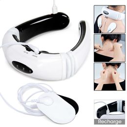 Massaging Neck Pillowws Electric Massager Back Pulse 6 Mode Power Control For Physiotherapy Instrument Health Relax Body Infrared Pain Relief 231030