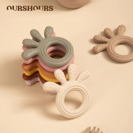 Teethers Toys Food Grade Baby Teether Molar Stick Toy Silicone born Cute Octopus Shaped Health Care Teething Ring BPA Free Accessories 231031