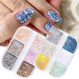 Nail Glitter Beauty Colour Powder Easily Applying Lightweight Winter Woollen Nails Knit Dust Colourful Art For Lady