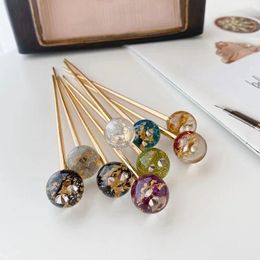 Hair Clips Fashion Bright Star Hairpin Geometry Goldleaf Cuteness Handrope Jewelry For Women Party Birthday Gift Accessories