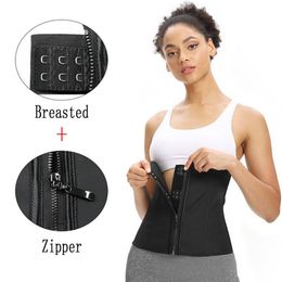 Latex Waist Trainer Workout Training Corsets Zipper And Hooks Underbust Rubber Waist Cincher Zip Shaper2869