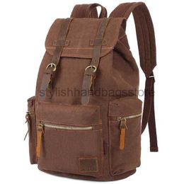 Backpack Outdoor Bags Canvas Backpack Men's Vintage Soulder Bag School Student Backpack Casual Fashion Scoolbag Travl Bag Unisexstylishhandbagsstore