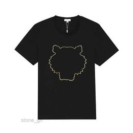 kenzos Men's T-shirts Kenzo T-shirt Mens Designer t Shirt Womens Tshirt Summer Streetwear Short Sleeve Tiger Head Embroidery with Letters 19 D9VR