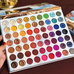 Eye Shadow GLAZZI 63 Colour Eye Shadow Palette High Quality Professional Makeup Sets Summer Look Glitter Shimmer Matte Baked Shadows 231031