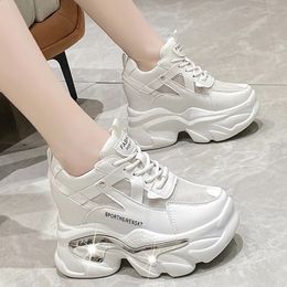 Dress Shoes Hidden Wedge Heel Sneakers for Women Breathable Chunky Platform Sports Shoes Woman Fashion Non Slip Thick Sole Sneakers 231030