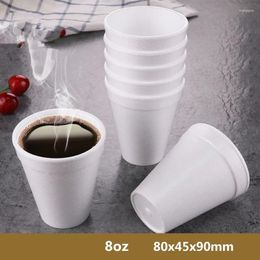 Disposable Cups Straws 25pcs/pack Foam Cup Drink Beer Drinking EPS Accept Customize