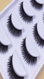 Whole Short Paragraph Natural False Eyelashes Mounted Cross Thick False Eyelashes High Quality Makeup Fake Eyelashes5657767