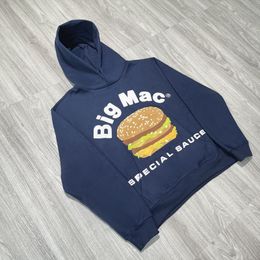 CPFM.XYZ Big Mac Hamburger Puff Print Hoodie Man Women Hoodies Loose Sweatshirts Oversize Hooded Plus Size Sweatshirt Unisex 100% Cotton Pullovers Skateball Outfits