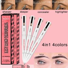 Eyebrow Enhancers Sdotter 4 In 1 Eyebrow Pencil Waterproof Eyebrow Long Lasting Easy To Wear Eyebrow Pen Beauty Makeup Cosmetic Tool 231031