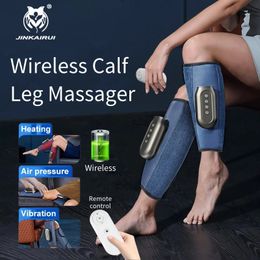 Other Massage Items Jinkairui Electric Pneumatic Calf Leg Massager Heated Air Compression Vibration Wireless Pain Relief Foot Care Gift 231030