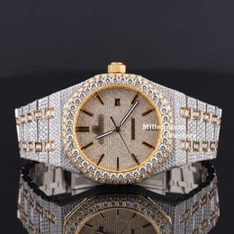 Bt Selling Moissanite Iced Out Watch with Luxury Digned Modern Style Mens Wearing Watch By Indian ExportersJOWQ