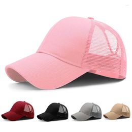 Ball Caps Women Summer Hat Casual Mesh Breathable Baseball Cap For Ladies Girl Outdoor Sports Adjustable Sun Hats