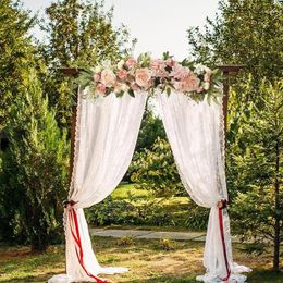 Decorative Flowers Flower Swag For Decorating Rustic Wedding Arch Artificial Green Leaves Rose Door Wreath Home