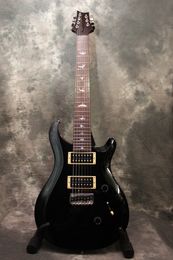 Hot sell good quality Electric Guitar BRAND NEW 2013 SE CUSTOM 24 7-STRING BLACK GUITAR Musical Instruments