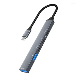 AluminumAlloy USB C Adapter HUB For MacBookPro 5 In 1 TypeC & Data Transfer