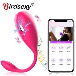 APP Remote Vibrating Egg vibrator for women electric shock vaginal Sex toy female Wireless Clitoris Stimulation Jump 231010