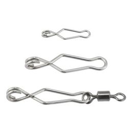 20/40pcs Quick Change Fishing Speed Clips Fishing Snap High Strength Stainless Steel Saltwater for Barrel Swivel Lure Hook FishingFishing Tools