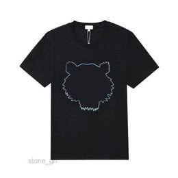 kenzos Men's T-shirts Kenzo T-shirt Mens Designer t Shirt Womens Tshirt Summer Streetwear Short Sleeve Tiger Head Embroidery with Letters 11 92D5