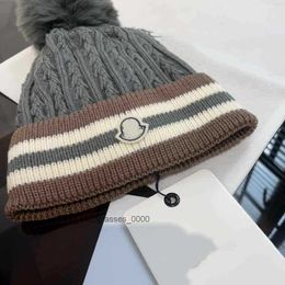 beanie Cap mens designer bucket hats New Fashion Women Ladies Warm Winter Beanie Large Faux Fur Pom Poms Bobble Hat Outdoor 5VKJ