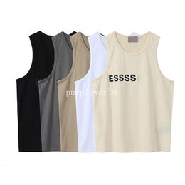 5 Colours Men Women Vests T-Shirts Simple Letter Print Unisex Shirts Summer Sleeveless Breathable Couple Vest Garment262J