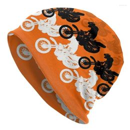 Berets Orange Dirt MX Ready To Race Enduro Cross Motocross Bitumen Bike Autumn Female Thin Beanies Outdoor Bonnet Hats