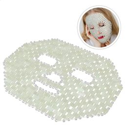 Face Care Devices 100 Natural Jade Sleep Mask AntiAging Sleeping Eye Soothe Fatigue Beauty Skin Massage Tools 231030
