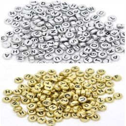 1000PCS lot Mixed Alphabet Letter Acrylic Flat Cube Spacer Beads charms For Jewelry Making 6mm264p