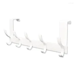 Hooks Over The Door Coat Rack With 5 Hanger Storage For Bathroom Bedroom Kitchen Cabinet Hanging