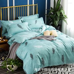 Bedding Sets Wholesale Of Four Piece Printed Matte Student Dormitory Feather Signature For All Seasons