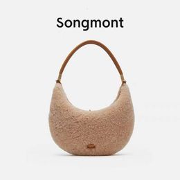 Songmont Songyue Series Medium Plush Autumn and Winter New Moon One Shoulder Crossbody Underarm Women's Bag665