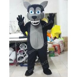 Christmas Black Wolf Mascot Costumes Halloween Fancy Party Dress Adult Size Cartoon Character Carnival Xmas Advertising Birthday Party Outdoor Outfit