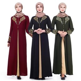 Fashion Muslim Print Dress Women MyBatua Abaya with Hijab Jilbab Islamic Clothing Maxi Dress Burqa Dropship338s