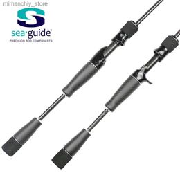 Boat Fishing Rods Pro Bomesh 1Set 51g 53.5g SeaGuide Carbon Fiber Split Grip Butt Grip Spinning Casting Handle Kit DIY Fishing Rod Accessory Q231031