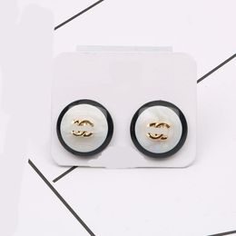 20style Designer Double Letter Stud Fashion Women Round Earring Wedding Party Gift Jewellery