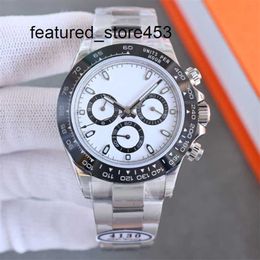 Wristwatches Top men's watch 40mm 4130 mechanical movement Ceramic bezel 904L stainless steel strap Cleaning factory manufacturing high quality