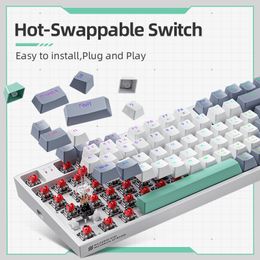 Mechanical Keyboard Gaming Keyboard Wired Keyboard Hot Swappable 94 Keys RGB Light Mac Windows