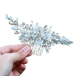 Hair Clips 12 Teeth Side Combs With Hypo-allergenic Alloy Leaves Shape For Bridesmaid Wedding Dating Shopping