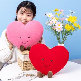 35CM Heart Shape Pillow Lovely Cartoon Pillow Toys Kawaii Stuffed Pink Red Brown Heart Doll Pillow Doll Girlfriend Gift Christmas Gifts