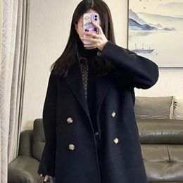 Women's Trench Coats 2023 Autumn And Winter Korean Style Loose Fashion Elegant Woollen Overcoat Girls' Coat